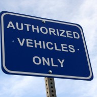 Authorized Vehicles Only Sign - Free High Resolution Photo