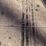 Tire Skid Marks on Sidewalk - Free High Resolution Photo