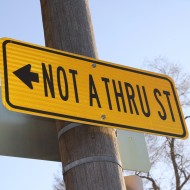 Not a Thru Street Sign - Free High Resolution Photo