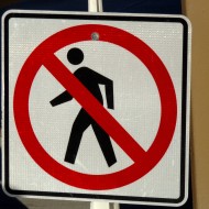 No Pedestrians Sign - Free High Resolution Photo