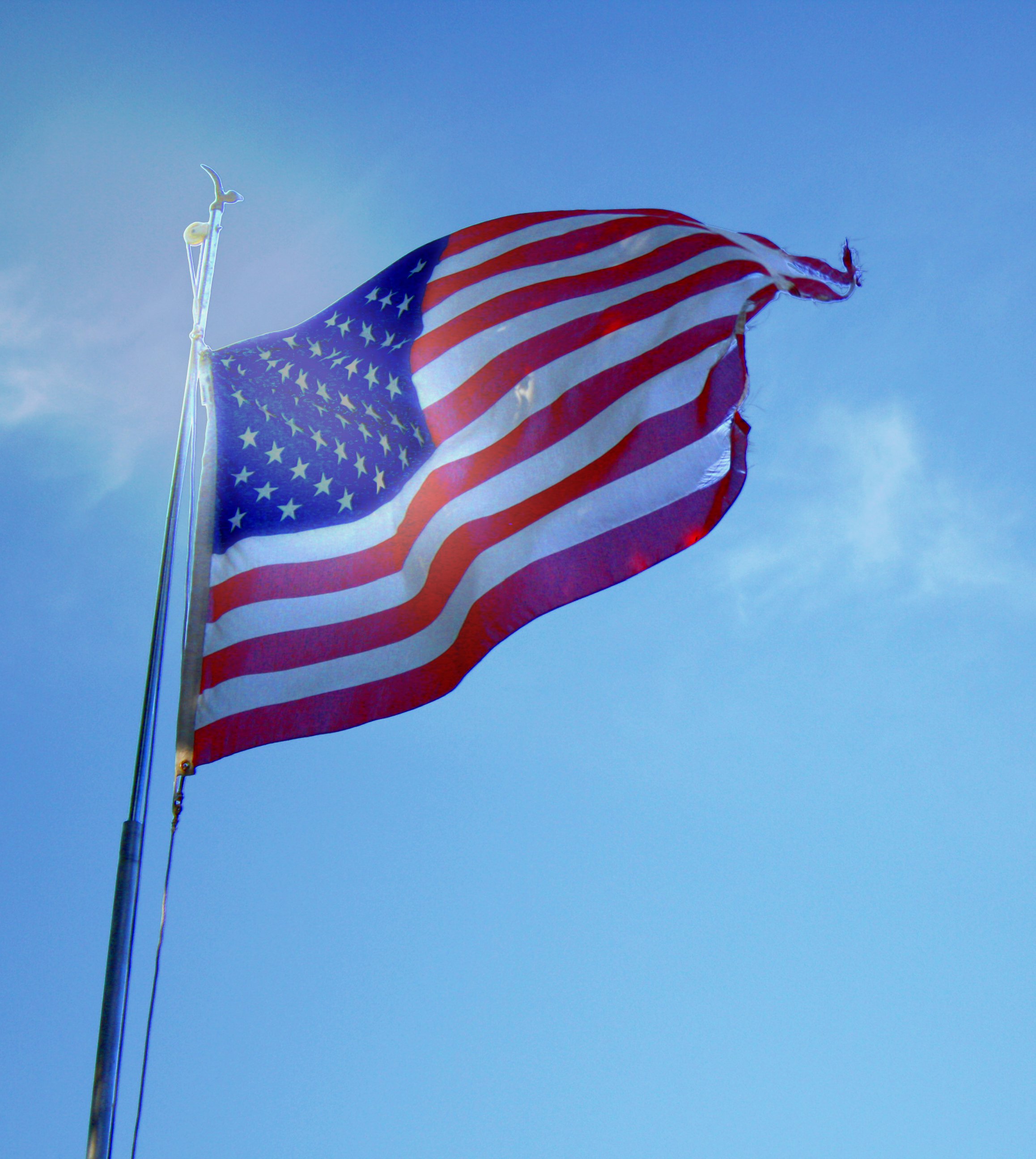 american flag photography