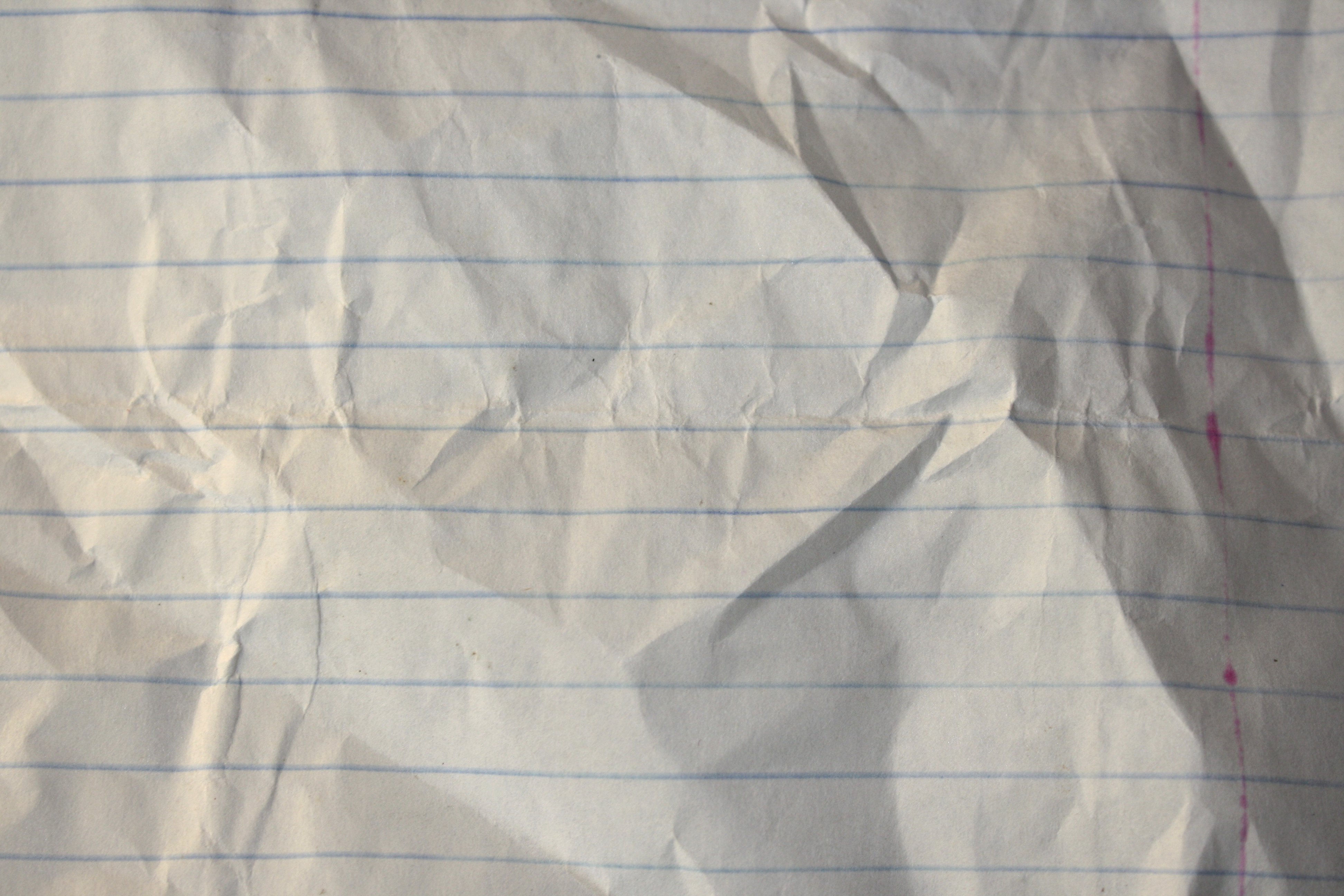Crumpled Lined Paper Texture