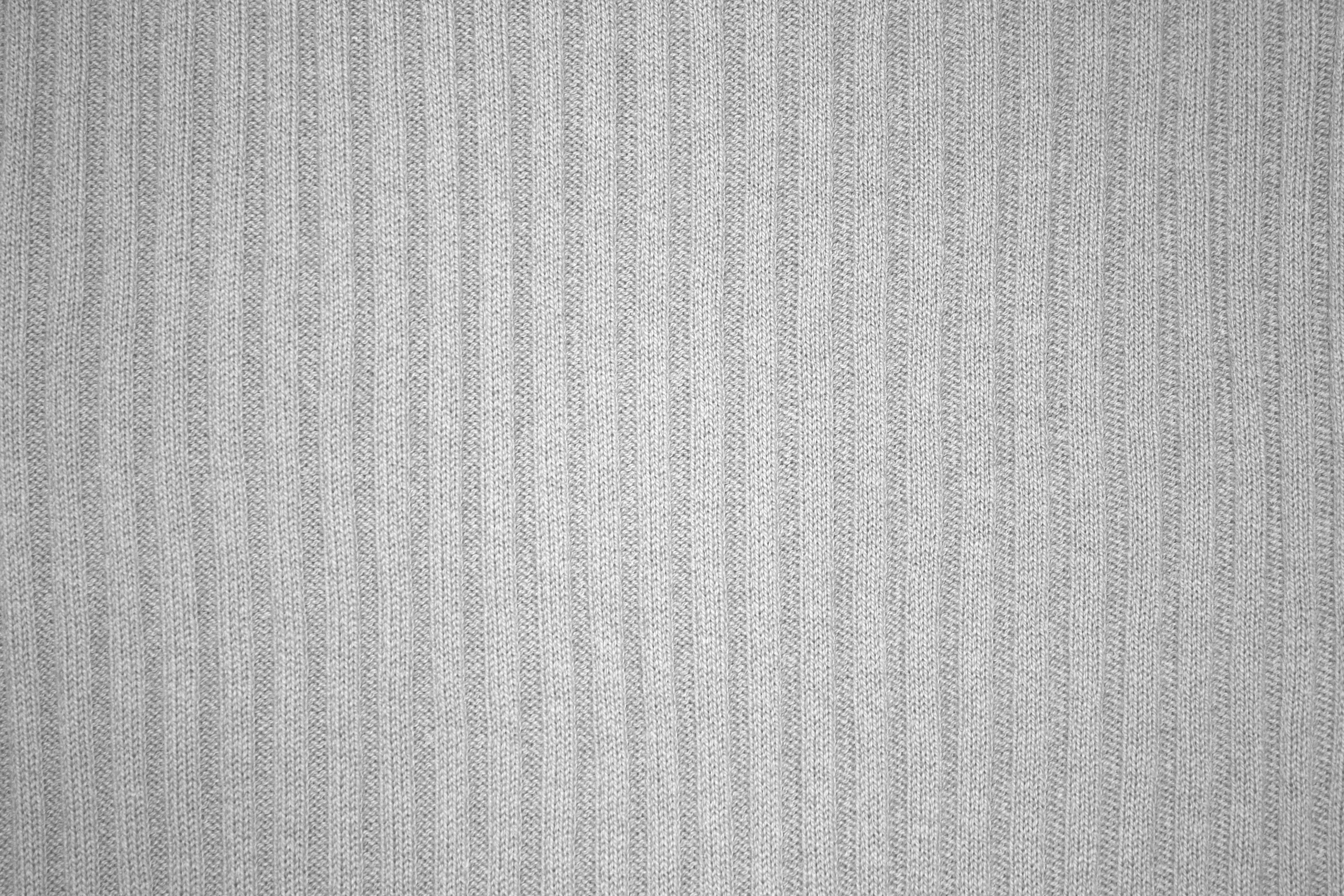 Gray Ribbed Knit Fabric Texture Picture, Free Photograph