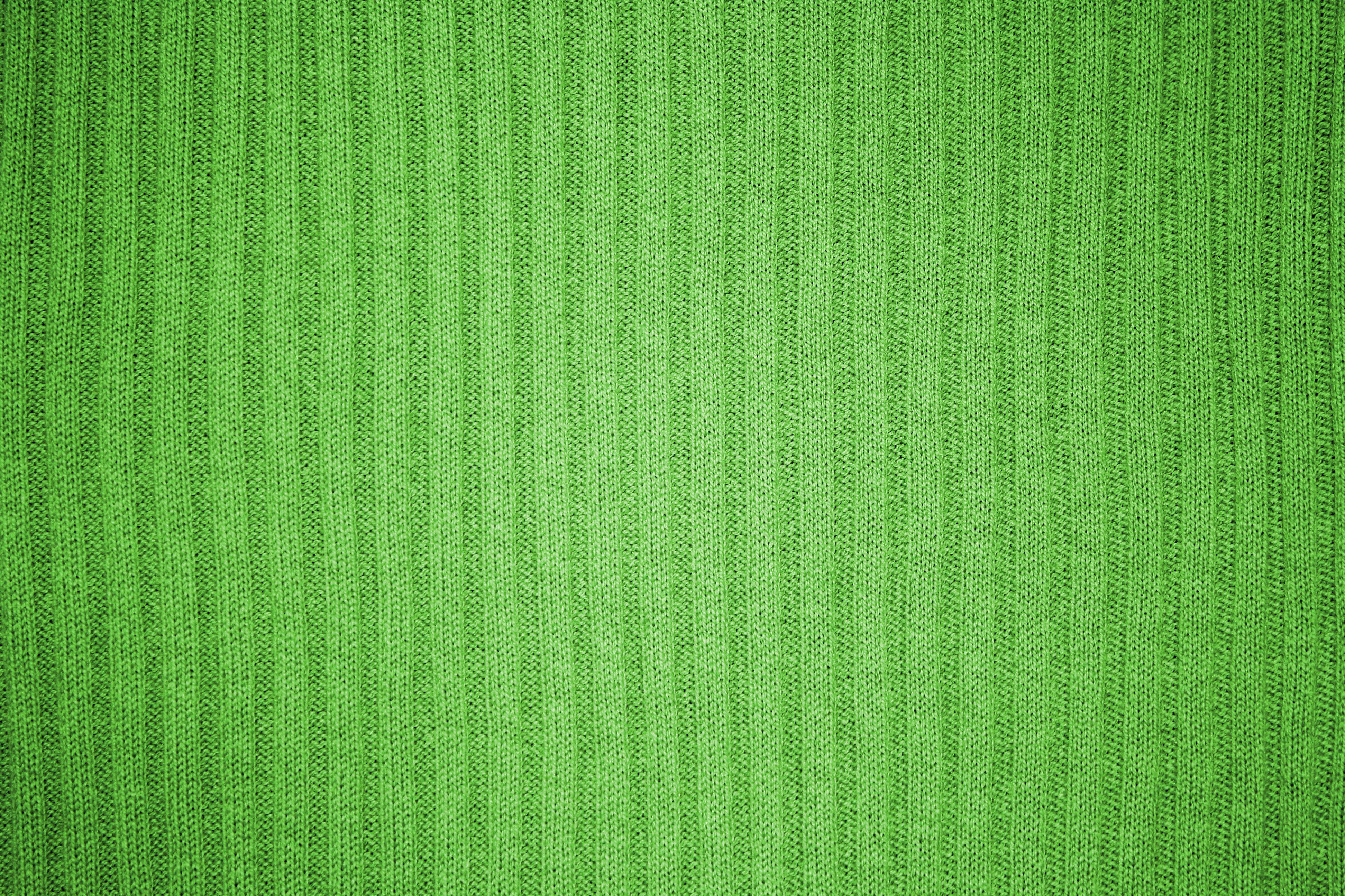 Lime Green Ribbed Knit Fabric Texture Picture, Free Photograph
