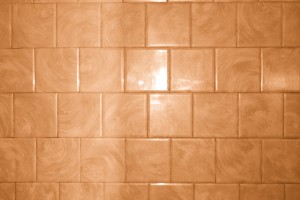 Rust Orange Bathroom Tile with Swirl Pattern Texture - Free High Resolution Photo