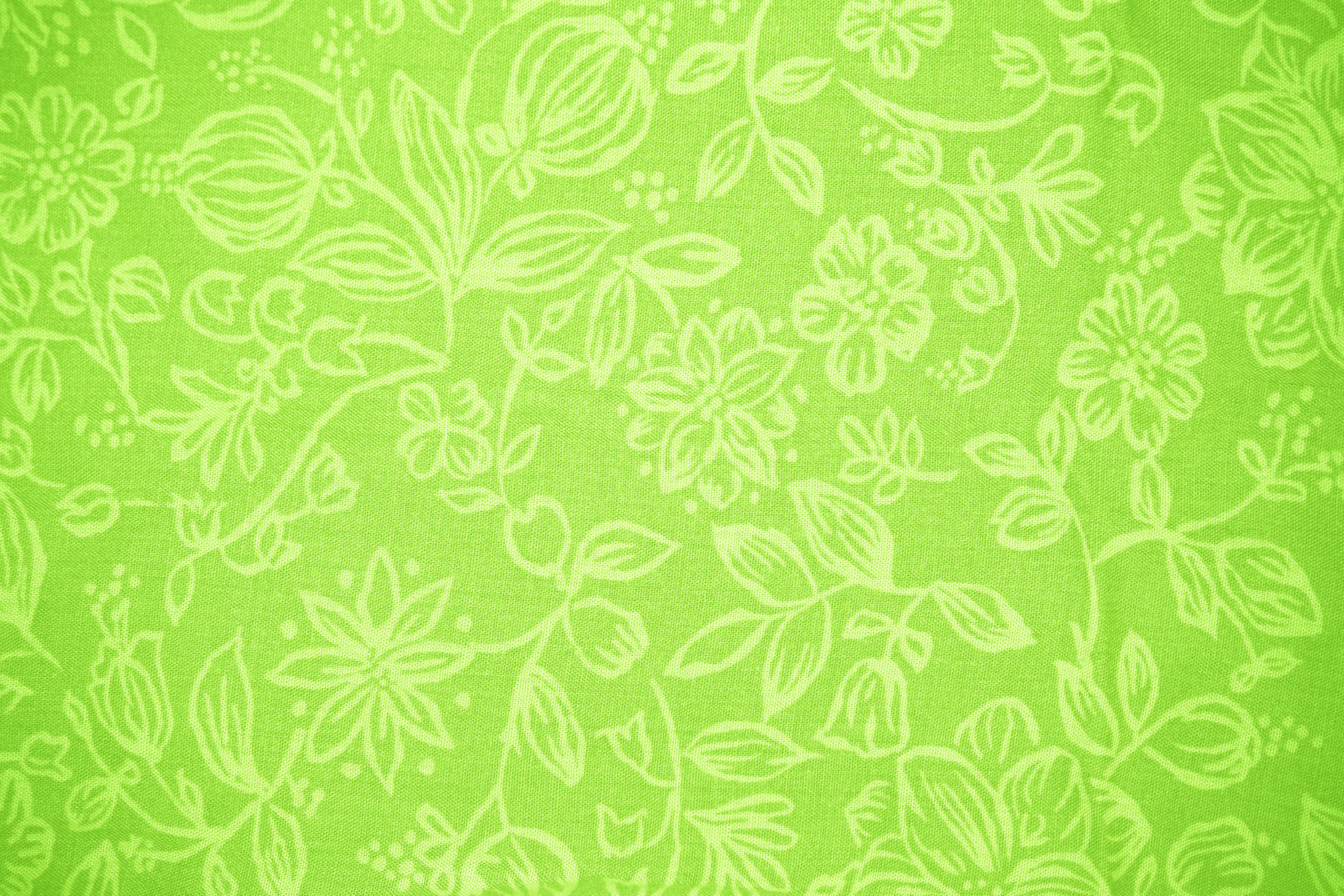 Lime Green Fabric with Floral Pattern Texture Picture | Free Photograph |  Photos Public Domain