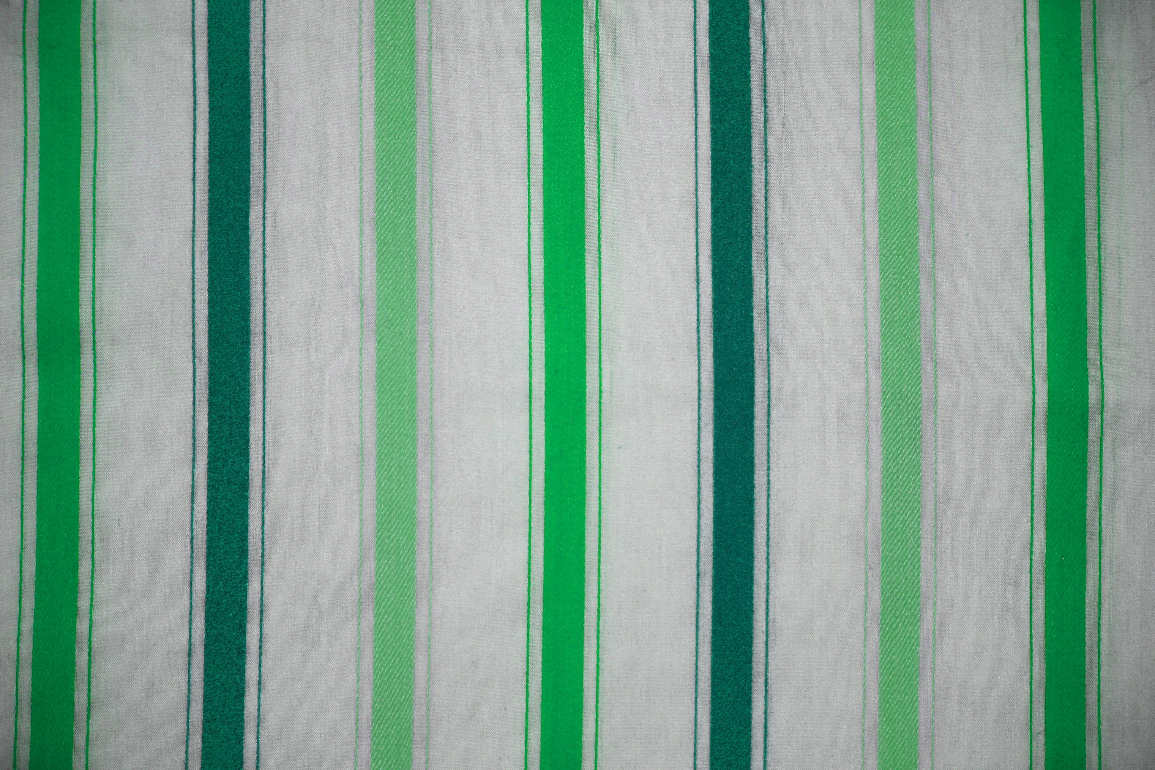 Striped Fabric Texture Green on White Picture | Free Photograph ...