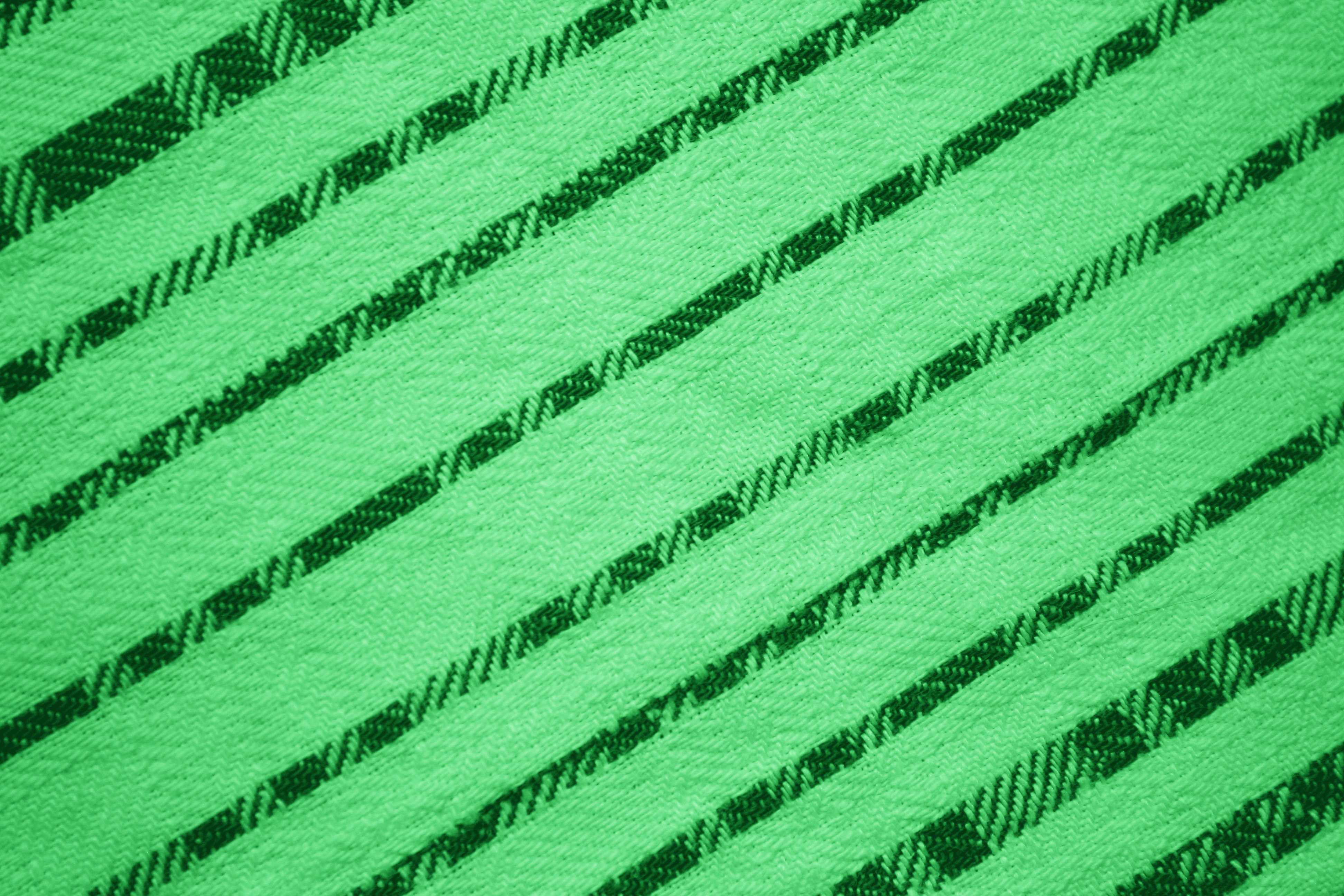 Green Diagonal Stripes Fabric Texture Picture