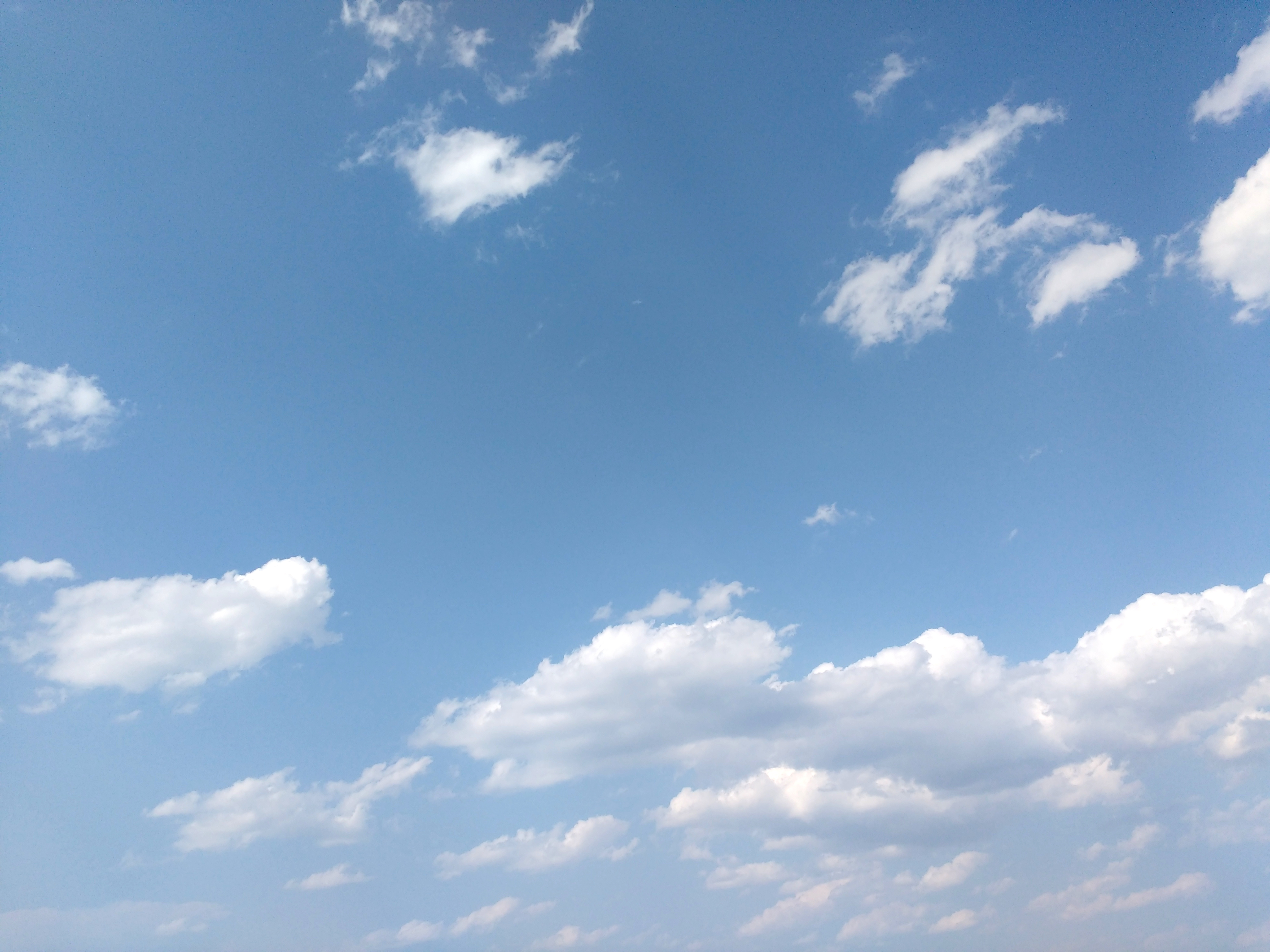 Blue Sky With Clouds Texture Picture Free Photograph Photos Public Domain
